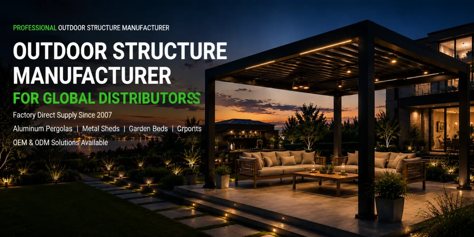 Custom outdoor pergola project