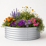 Galvanized Steel Raised Garden Beds Round